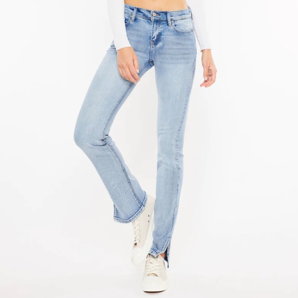 KanCan Jeans New Kancan Plus Reg Size Nadia Mid Rise Y2k Slit Bootcut Jeans Poshmark